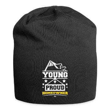 Young proud homeowner - Jersey Beanie - black - Front