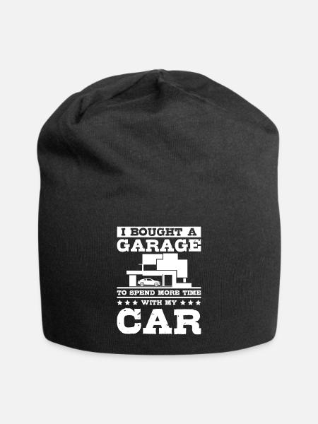 J’ai acheté un garage pour passer plus de temps avec ma voiture - Bonnet en jersey - noir
