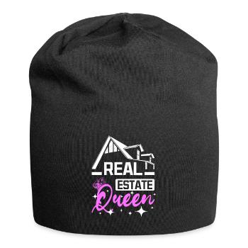 Real Estate Queen - Jersey-Beanie - Schwarz - Vorne