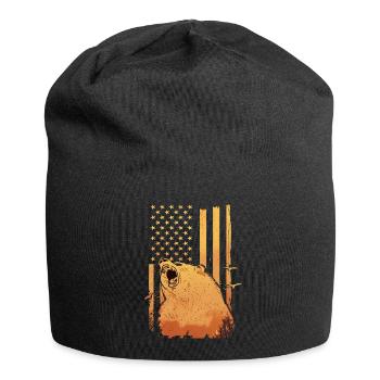 Bear Grizzly Bear Brown Bear Bears - Jersey Beanie - black - Front