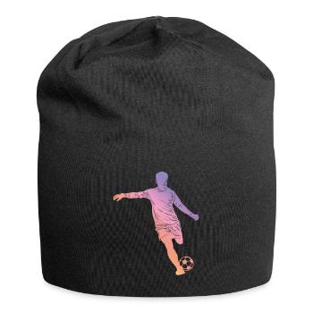 Football Silhouette - Jersey Beanie - black - Front
