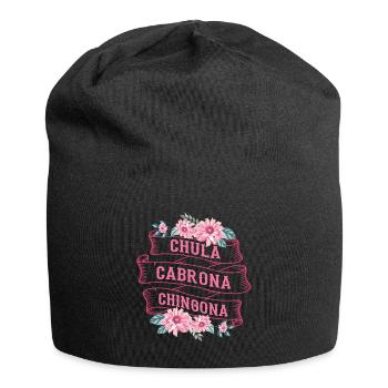Chula Cabrona Chingona Böses Mädchen Latina Mexiko - Jersey-Beanie - Schwarz - Vorne