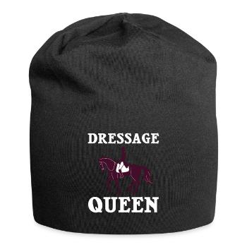 Dressage Équitation Équitation Dressage - Bonnet en jersey - noir - Devant