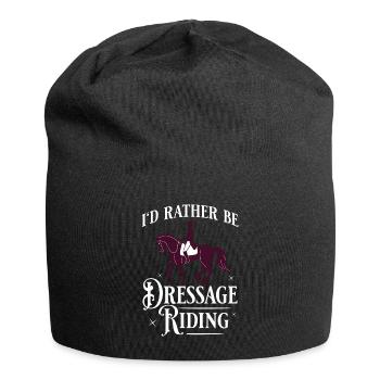 Dressage Équitation Équitation Dressage - Bonnet en jersey - noir - Devant