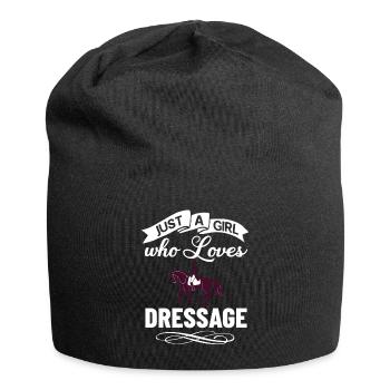 Dressage Équitation Équitation Dressage - Bonnet en jersey - noir - Devant