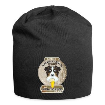 Australian Shepherd Dad Beer Lover - Jersey-Beanie - Schwarz - Vorne