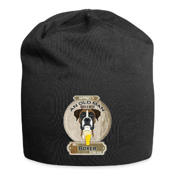Boxer Dad Beer Lover - Jersey-Beanie - Schwarz - Vorne