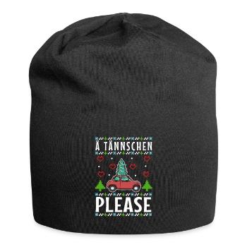 Ä Tännschen please - Jersey-Beanie - Schwarz - Vorne