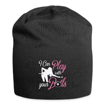 Pocketologist Billard Piscine Billard 8 Femme - Bonnet en jersey - noir - Devant