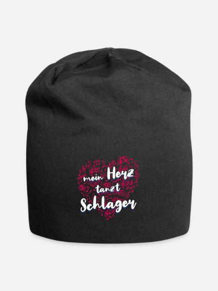 Volksmusik Party Dorffest Ouftit Deutsche Schlager - Jersey-Beanie - Schwarz