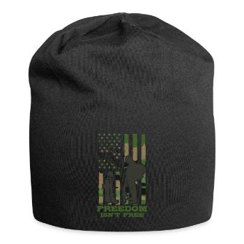 Freedom is not a Free Army veterans soldier - Jersey Beanie - black - Front