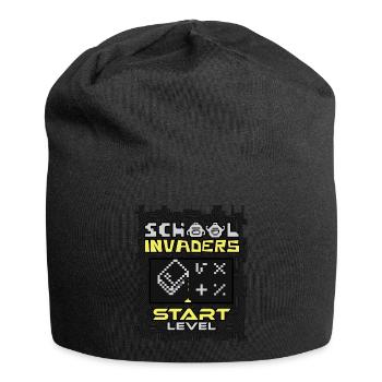 School Invaders - Schule und Schulanfang - Jersey-Beanie - Schwarz - Vorne