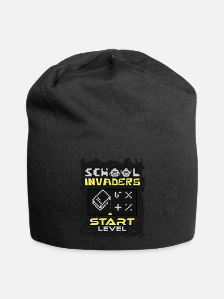 School Invaders - School and Back to School - Jersey Beanie - black