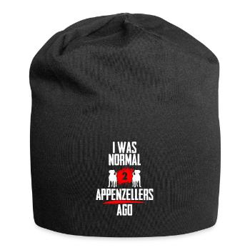 J’étais normal 2 Appenzellers avant - Bonnet en jersey - noir - Devant