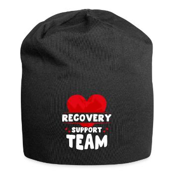 Team Zur Unterstützung Der Genesung Erholung - Jersey-Beanie - Schwarz - Vorne