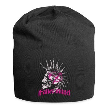 Skull Punk Spikes Inscription Red Punk Anarchy Ró - Bonnet en jersey - noir - Devant