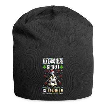 My christmas spirit is Tequila - Jersey-Beanie - Schwarz - Vorne
