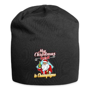 My christmas spirit is - Jersey-Beanie - Schwarz - Vorne