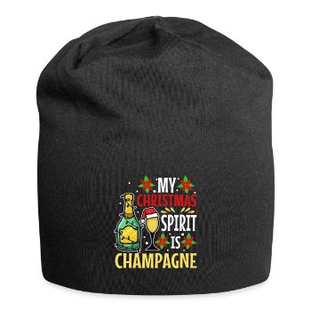 My christmas spirit is - Jersey-Beanie - Schwarz - Vorne