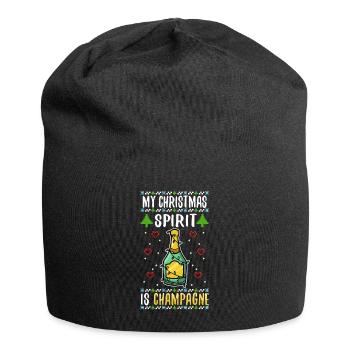 My christmas spirit is - Jersey-Beanie - Schwarz - Vorne