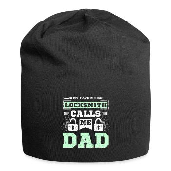 My favorite locksmith calls me dad - Jersey Beanie - black - Front