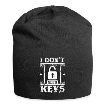 I don't need keys locksmith - Jersey Beanie - black - Front