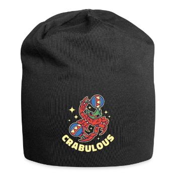 Crabulous Krabbe Geschenk - Jersey-Beanie - Schwarz - Vorne
