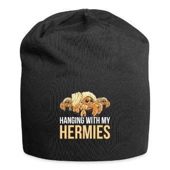 Accrocher avec mon cadeau de crabe Hermy - Bonnet en jersey - noir - Devant
