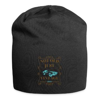 Retro Not Old Just Vintage Classic American Car - Jersey Beanie - black - Front