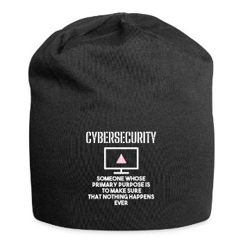 Cybersecurity - IT Security Computer Scientists - Jersey Beanie - black - Front