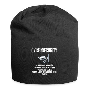 Cybersecurity - IT Security Computer Scientists - Jersey Beanie - black - Front