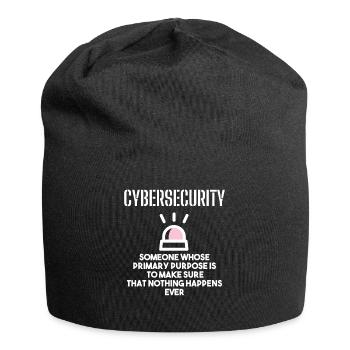 Cybersecurity - IT Security Computer Scientists - Jersey Beanie - black - Front