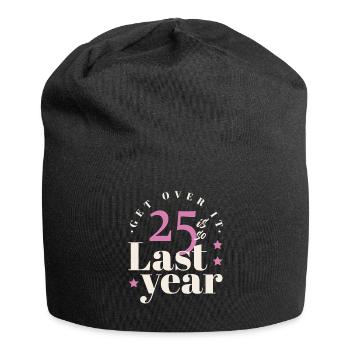 Over Last Year Age 25 Years Old Birth Born - Jersey-Beanie - Schwarz - Vorne