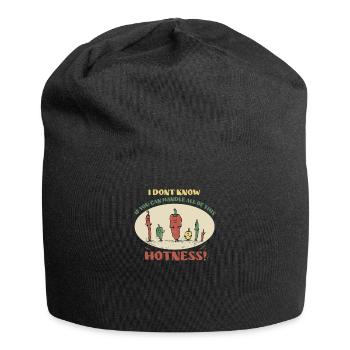 Chili Jalapenos Habaneros Carolina Reaper - Jersey-Beanie - Schwarz - Vorne