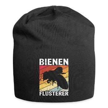 Bienen Flüsterer - Imker Biene Imkerei Geschenk - Jersey-Beanie - Schwarz - Vorne