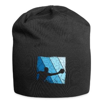 Retro Wasserball Vintage Wassersport - Jersey-Beanie - Schwarz - Vorne