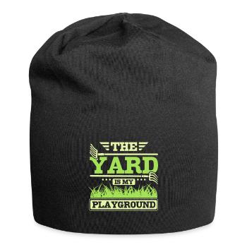THe yard is my playground - Jersey-Beanie - Schwarz - Vorne