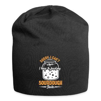 Bread Baking Baker Bakery Sourdough - Jersey Beanie - black - Front