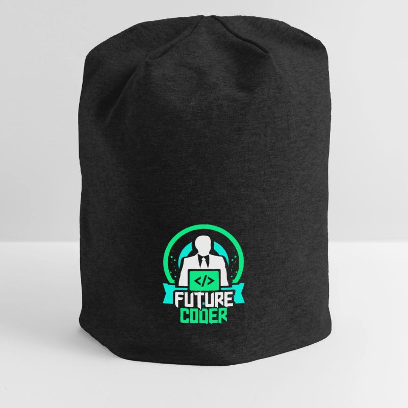 Zukünftiger Coder Coding Programmierer Code Jersey-Beanie