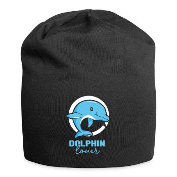 Amoureux des dauphins Dauphins Dauphins Dauphins - Bonnet en jersey - noir - Devant