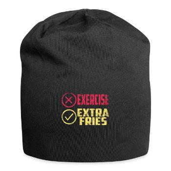 Übung Extra Pommes Exercice Extra Frites Fitness - Bonnet en jersey - noir - Devant