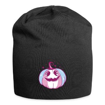 Transgender Pride Pumpkin LGBT Trans Flag - Jersey-Beanie - Schwarz - Vorne