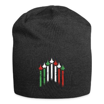 Drapeau italien Jets Air Force Italie - Bonnet en jersey - charbon - Devant
