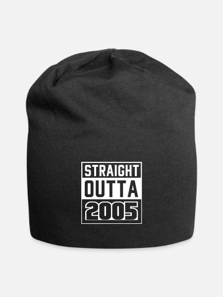 Straight Outta 2005 Geburtstag 2005 Geboren 2005 - Jersey-Beanie - Schwarz