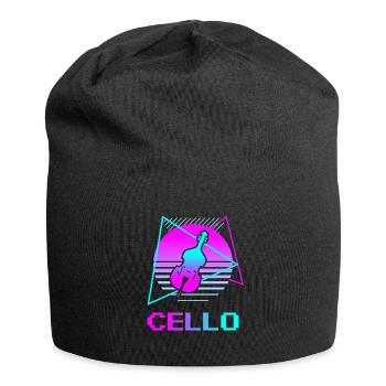 Instrument de violoncelle classique rétro vintage - Bonnet en jersey - noir - Devant