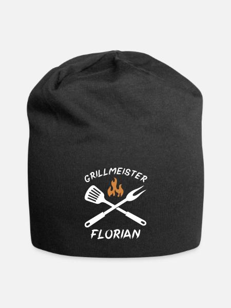 Grillmeister Florian - Jersey-Beanie - Schwarz