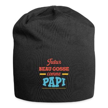 Beau Gosse Comme Papi Cadeau Annonce Grossesse - Bonnet en jersey - noir - Devant