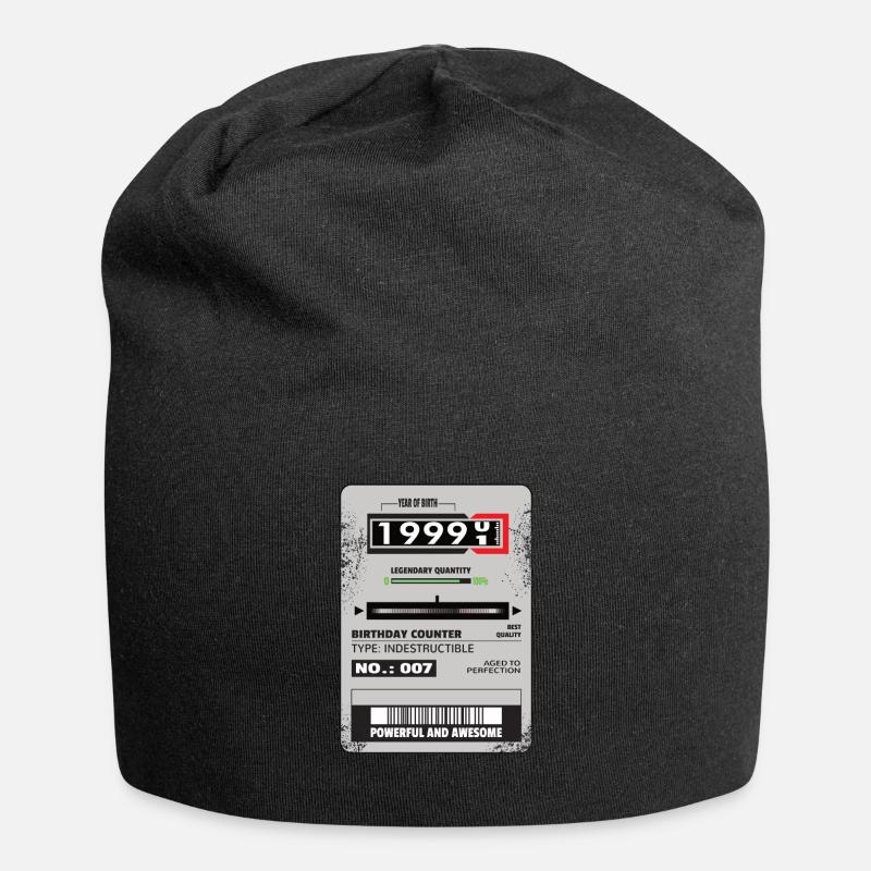 Drehstromzähler Geburtstag 1999 Geschenk - Jersey-Beanie - Schwarz