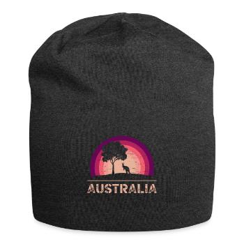 Australia Zoo Pouch Australian Animal Lover - Jersey Beanie - charcoal grey - Front