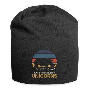 Sauvez les licornes potelées Rhinoceros Horn Zoo - Bonnet en jersey - noir - Devant